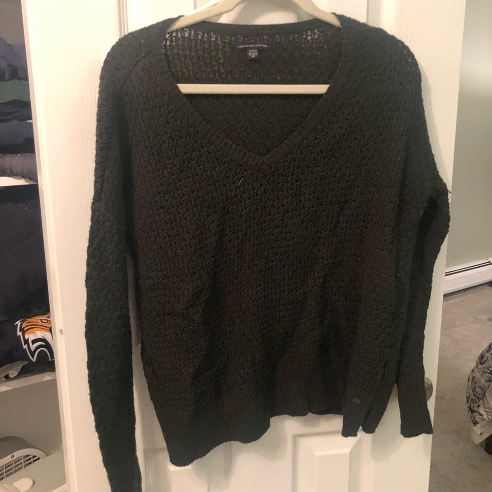 Hunter green knit sweater